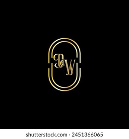 OW Kreative moderne Buchstaben Logo Design Vorlage