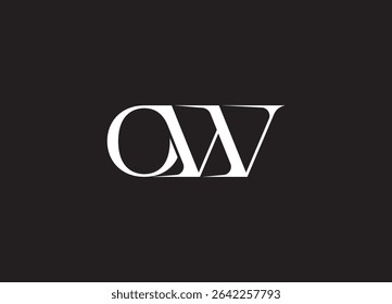 OW Logo Design Creative and Modern Logo Design