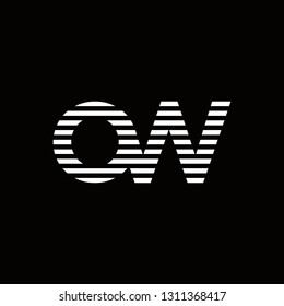 OW Logo Letter initial Designs Templete