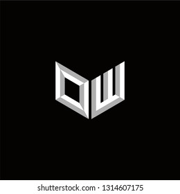 OW Logo Letter initial Designs Templete