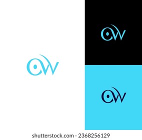 OW, WO letter branding logo