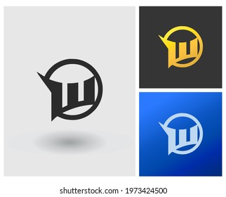 OW WO Logo vector template design idea