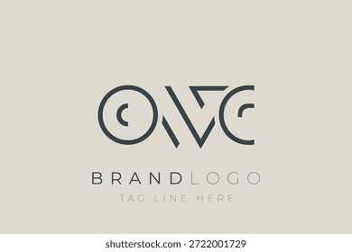 OWC abstrakte Buchstaben Logo-Design. Modernes Business-Logo-Design mit abstrakter Typografie und zeitgenössischem Stil