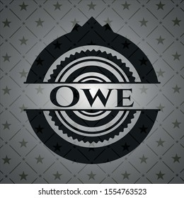 Owe black emblem. Vintage. Vector Illustration. Detailed.