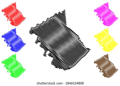 Owen County, Kentucky (U.S. county, United States of America, USA, U.S., US) map vector illustration