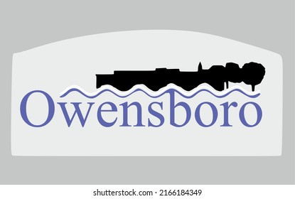 Owensboro Kentucky With White Background 