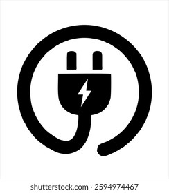 ower - lightning. Icon for design. Easily editable