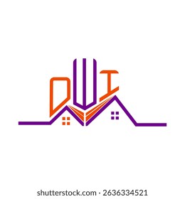 OWI Real State logo design, OWI logotipo simples e moderno. OWI design de alfabeto luxuoso  