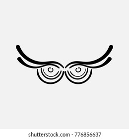 owl abstract logo design idea, vector icon illustration
