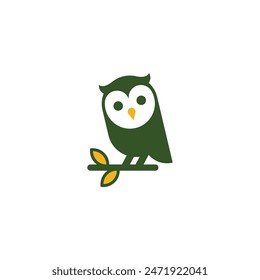 owl abstract logo modern style