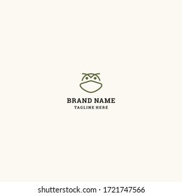 Owl Abstract logo template design in Vector illustration and logotype