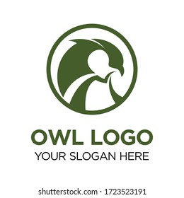 Owl abstract logo template vector design
