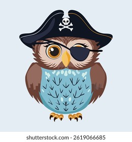 owl in action vector illustration