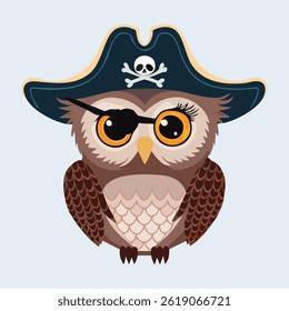 owl in action vector illustration