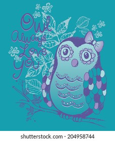 Owl Always Love You Girls Tshirt Screen