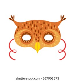 Owl Animal Head Mask, Kids Carnival Disguise Costume Element