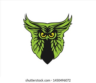 owl animal logo design vector