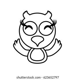 owl animal toy outline