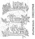 Owl Art Line Vector