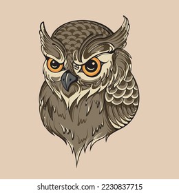 owl asset character vector art 