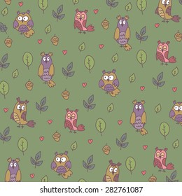 owl background vector design