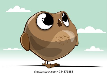 owl with big eyes