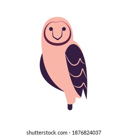 owl bird abstract style icon design, Animal feather predator wildlife fight beak natural and latin america theme Vector illustration
