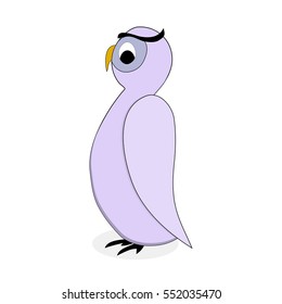 Owl bird character vector. Cartoon owl illustration drawing 