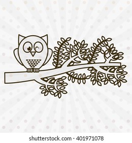owl bird design 