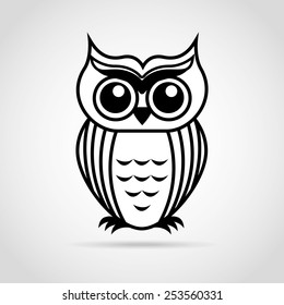 owl bird design, vector illustration eps10 graphic 
