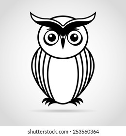 owl bird design, vector illustration eps10 graphic 