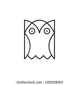 owl, bird, education icon. Element of education illustration. Signs and symbols can be used for web, logo, mobile app, UI, UX