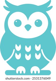 Owl bird,  fully editable vector logo template, you can change background also color. 