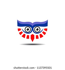 owl bird head logo