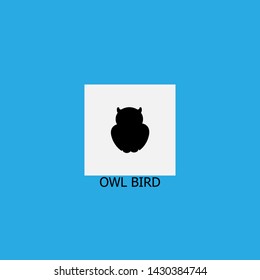 owl bird icon sign signifier vector
