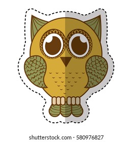 owl bird isolated icon
