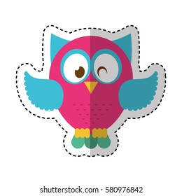 owl bird isolated icon