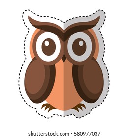 owl bird isolated icon