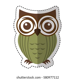 owl bird isolated icon