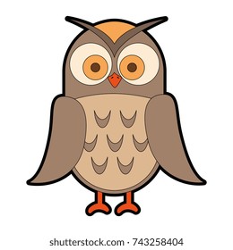 owl bird isolated icon