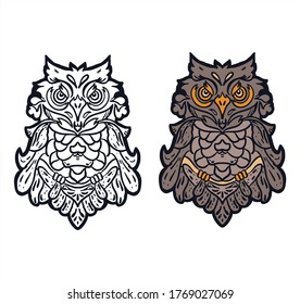 Eulenkite-Vektorgrafik-Illustrator