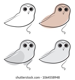 Owl bird line art