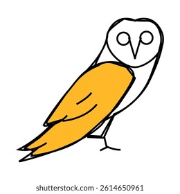 owl bird line icon vector. owl bird sign. isolated symbol illustration