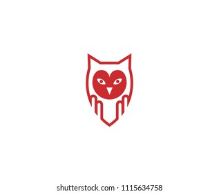 Owl bird logo 