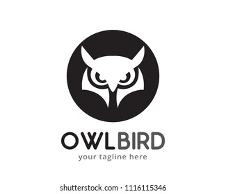 Owl Bird Logo Design Template