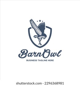 Owl Bird Logo Design Vector Image