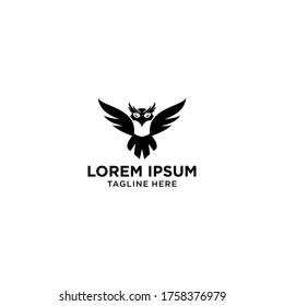 owl bird logo graphic design, wisdom symbol