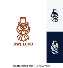 Ilustración vectorial de la línea del logotipo de ave lechera. diseño de logotipo moderno