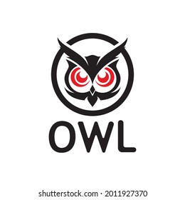 owl bird logo and symbol animal