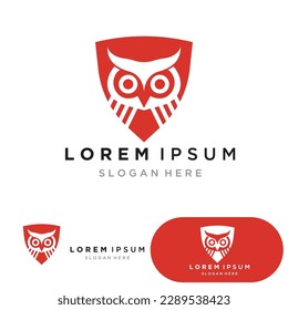Owl bird logo and symbol vector